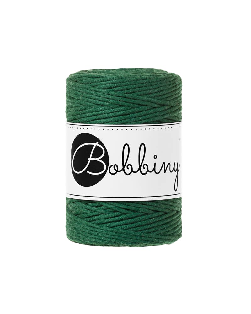BOBBINY - COTON PEIGNÉ 1.5MM - PINE GREEN