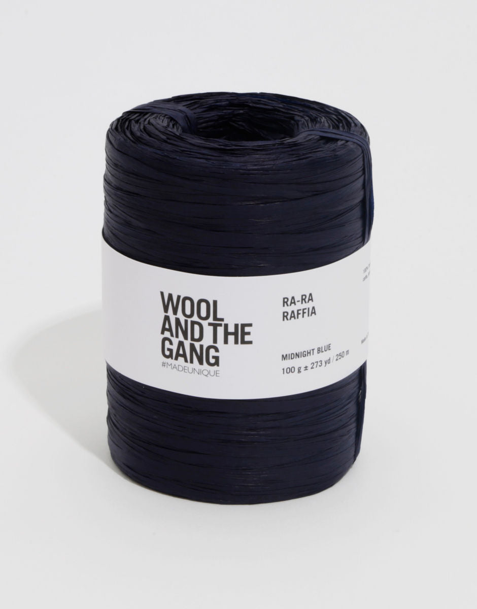 Ra-Ra Raffia Wool And The Gang - Raphia Crochet - Midnight Blue 100g