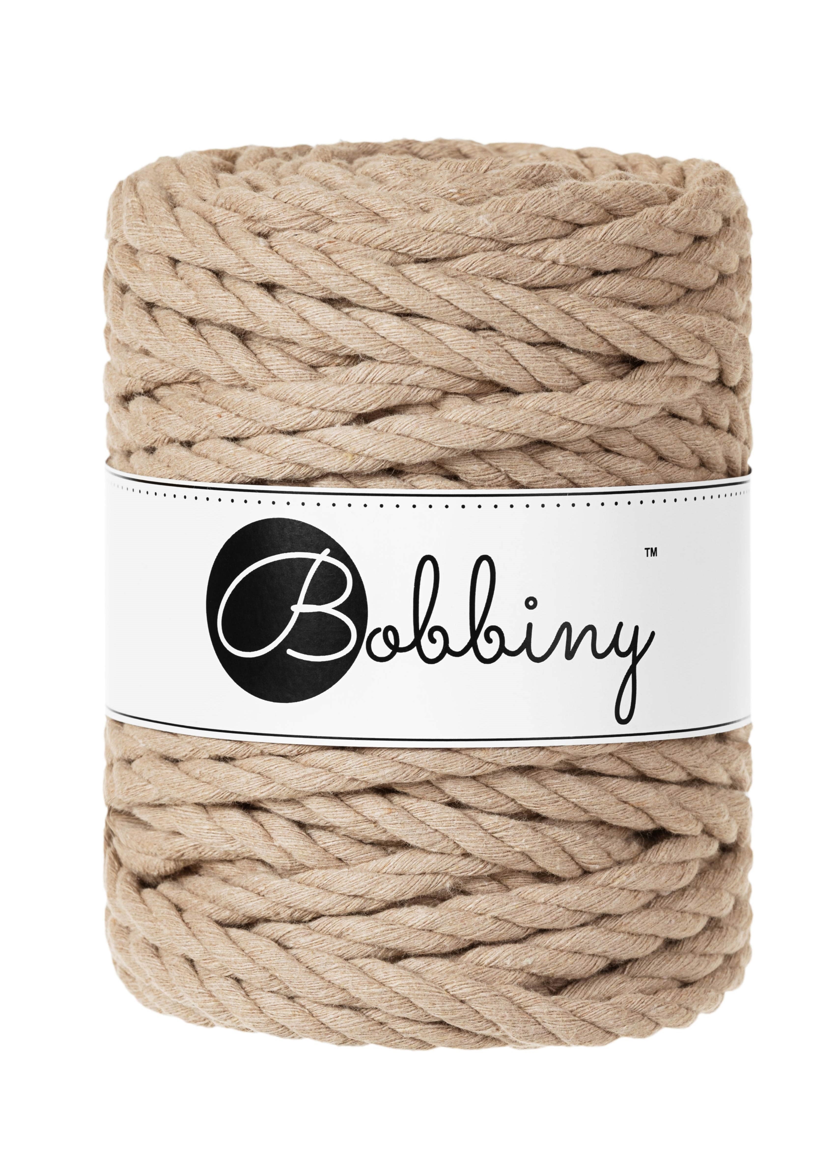 BOBBINY - COTON CÂBLÉ 3PLY 9MM - SAND