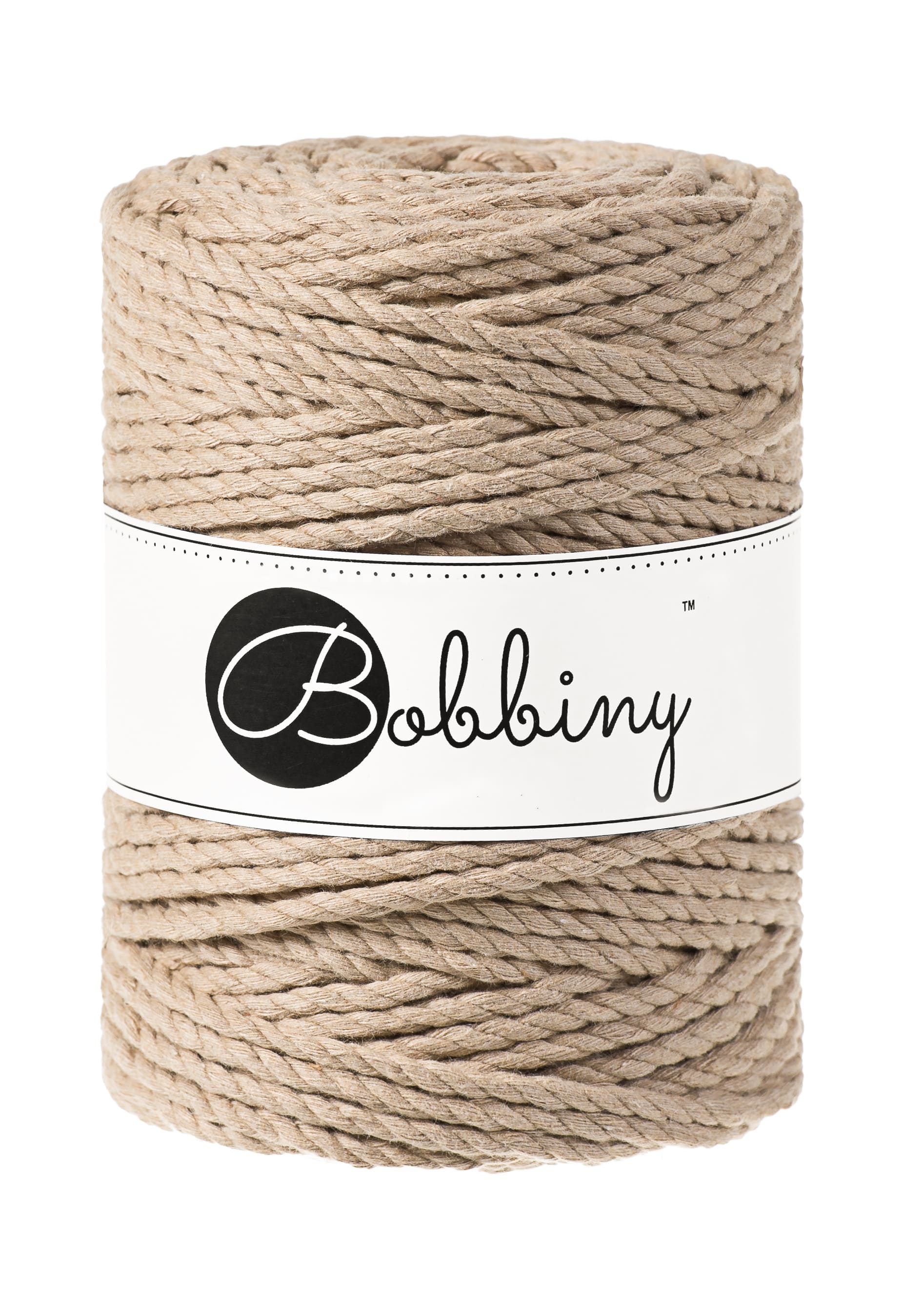 BOBBINY - COTON CÂBLÉ 3PLY 5MM - SAND