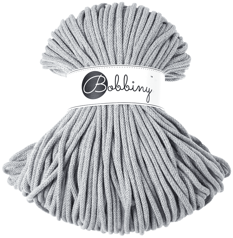 BOBBINY - COTON TRESSÉ PREMIUM 5MM (100M) - SILVER
