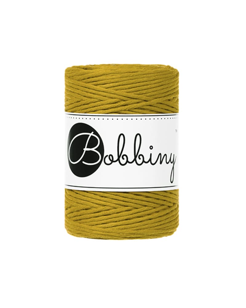 BOBBINY - COTON PEIGNÉ 1.5MM - SPICY YELLOW