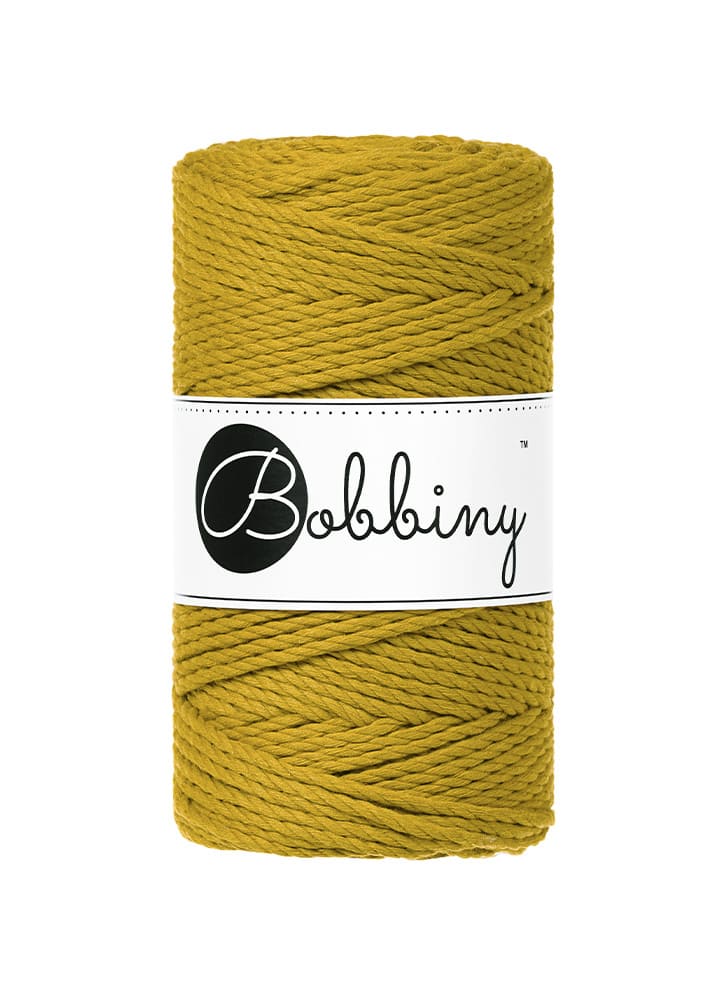 BOBBINY - COTON CÂBLÉ 3PLY 3MM - SPICY YELLOW