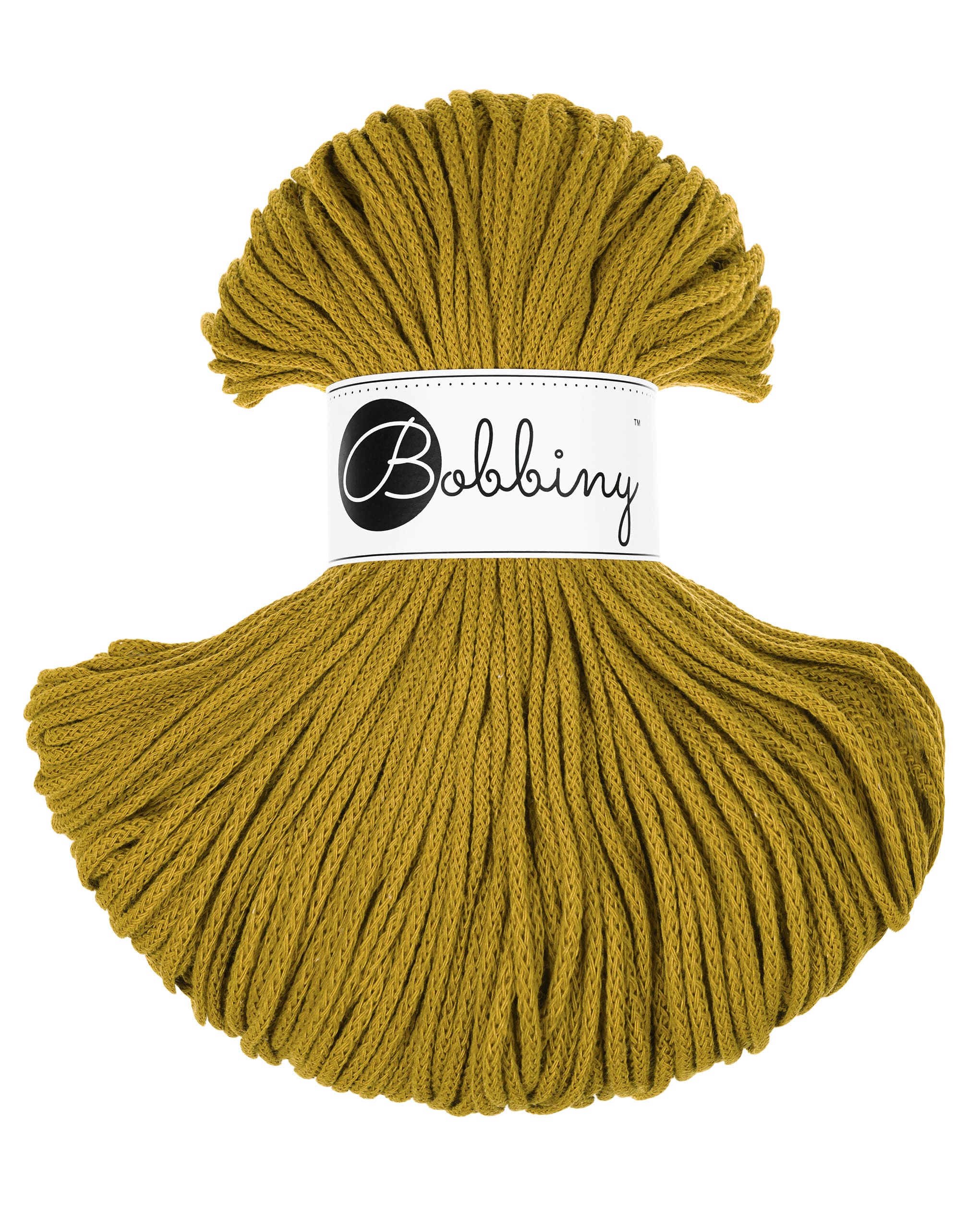 BOBBINY - COTON TRESSÉ JUNIOR 3MM - SPICY YELLOW