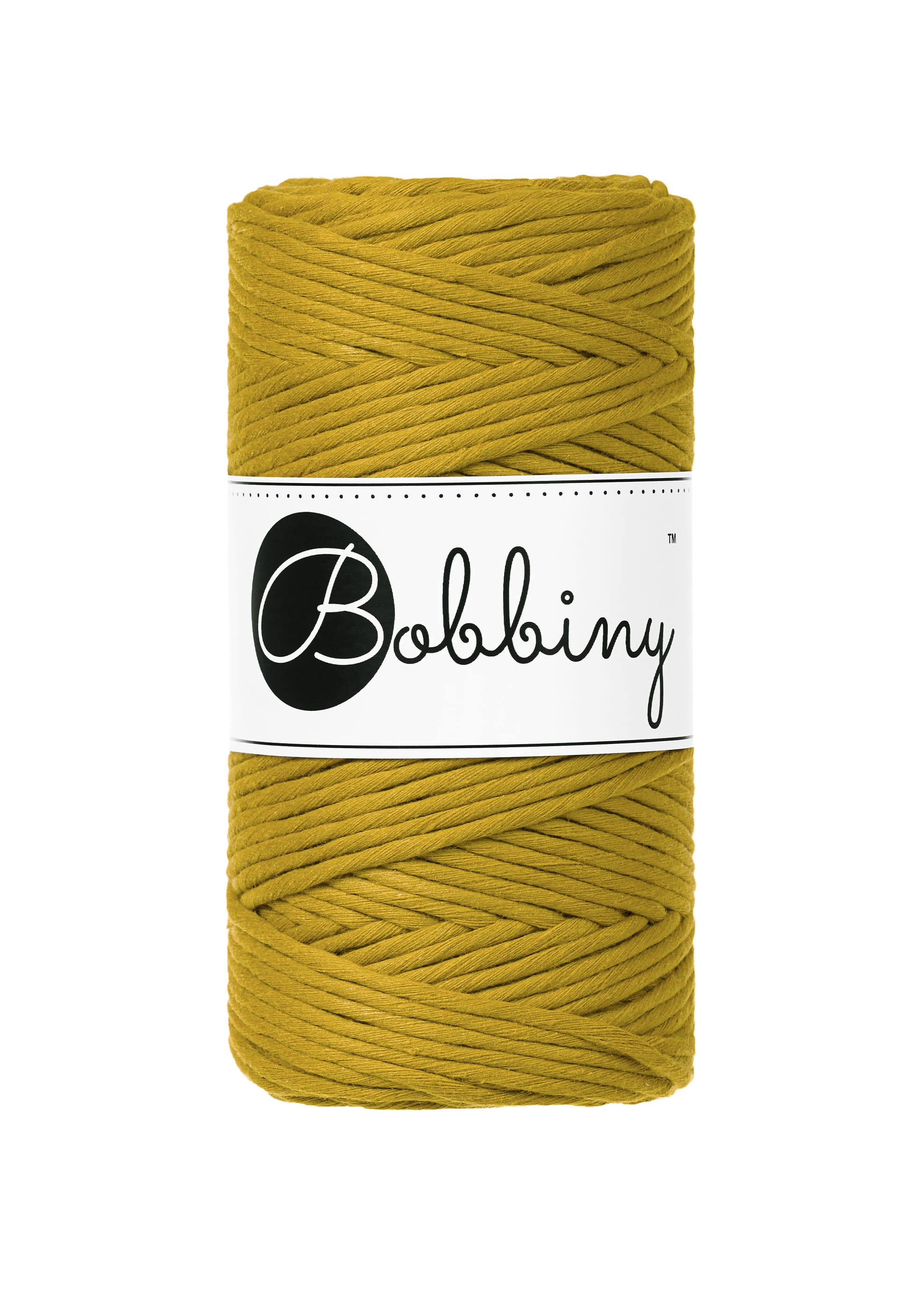 BOBBINY - COTON PEIGNÉ 3MM - SPICY YELLOW