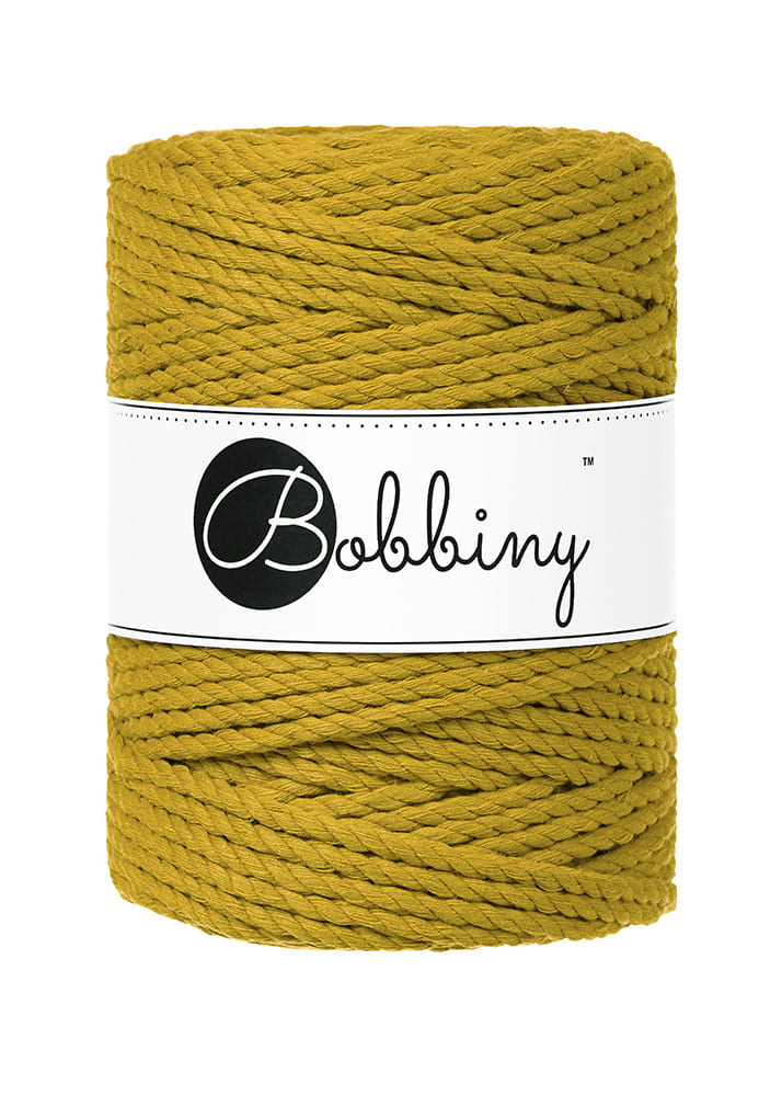 BOBBINY - COTON CÂBLÉ 3PLY 5MM - SPICY YELLOW