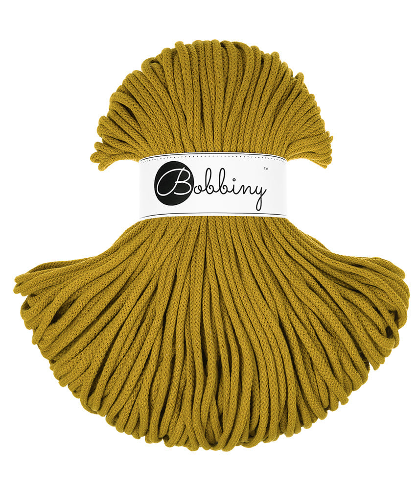 BOBBINY - COTON TRESSÉ PREMIUM 5MM (100M) - SPICY YELLOW