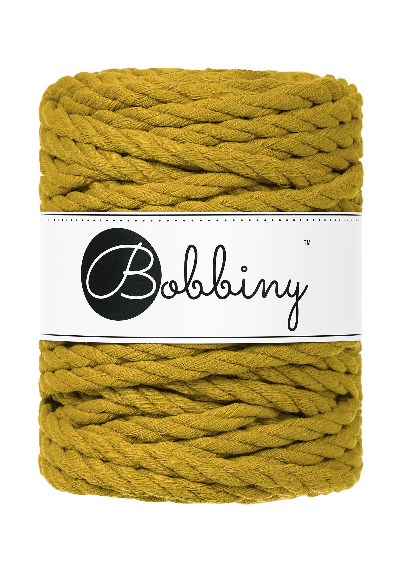 BOBBINY - COTON CÂBLÉ 3PLY 9MM - SPICY YELLOW