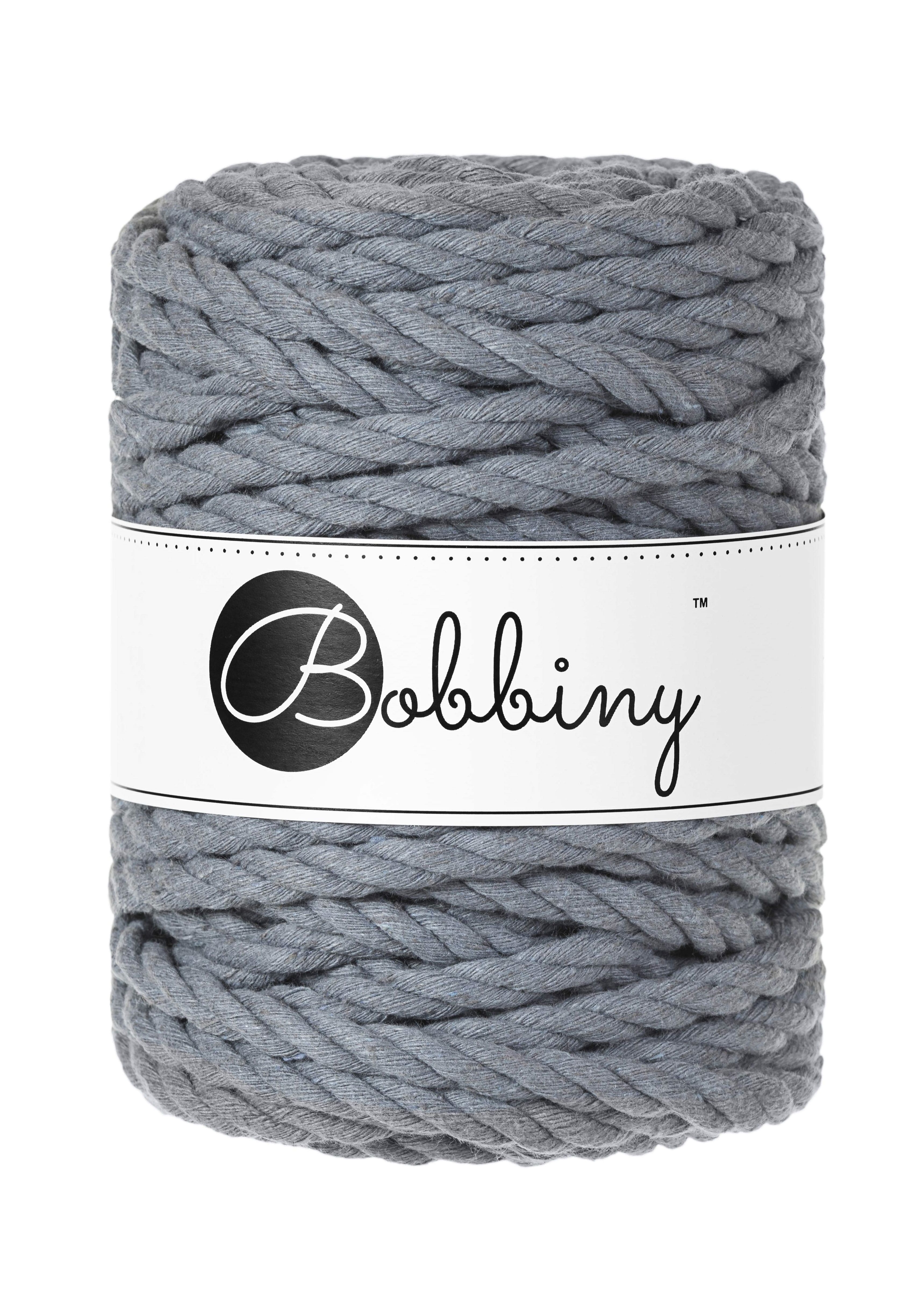 BOBBINY - COTON CÂBLÉ 3PLY 9MM - STEEL