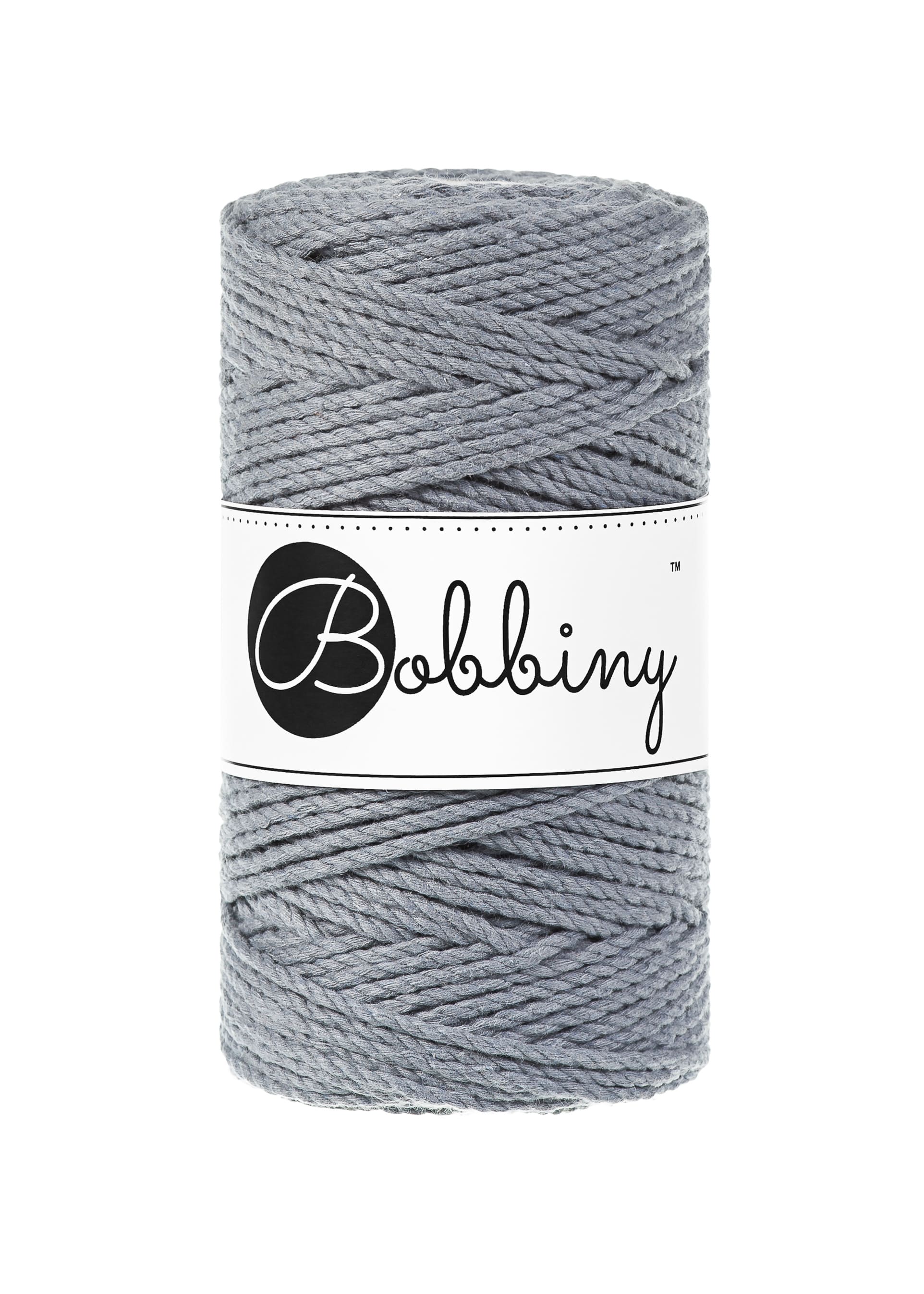 BOBBINY - COTON CÂBLÉ 3PLY 3MM - STEEL