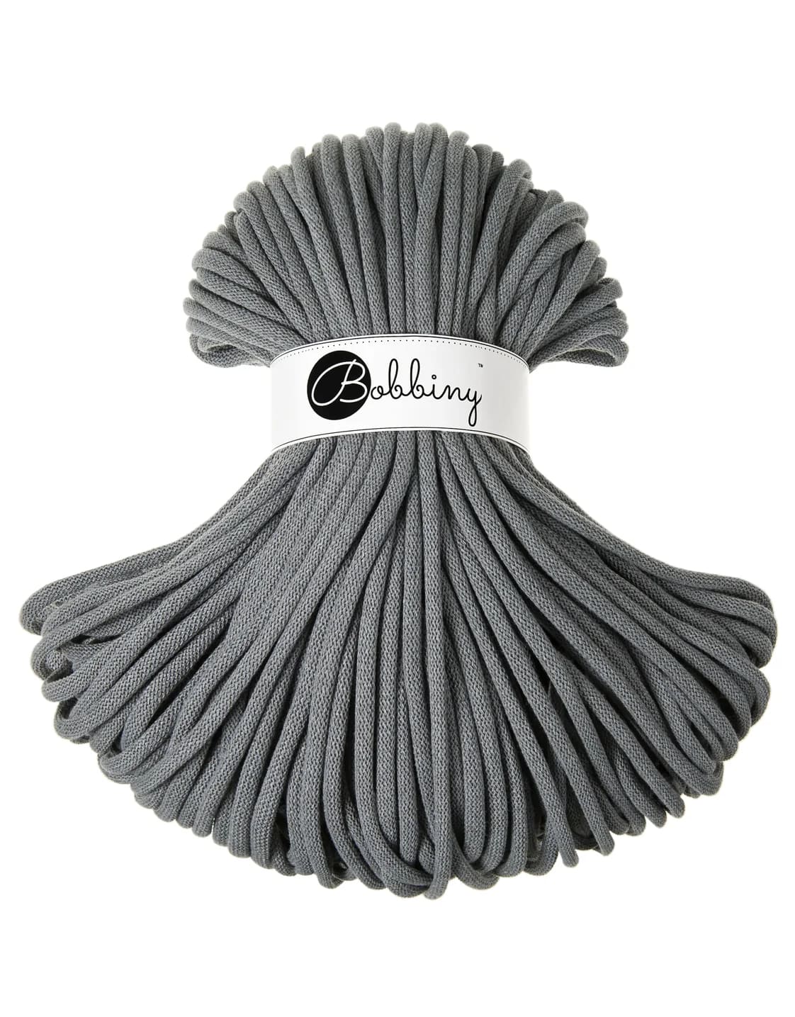 BOBBINY - COTON TRESSÉ JUMBO 9MM - STEEL