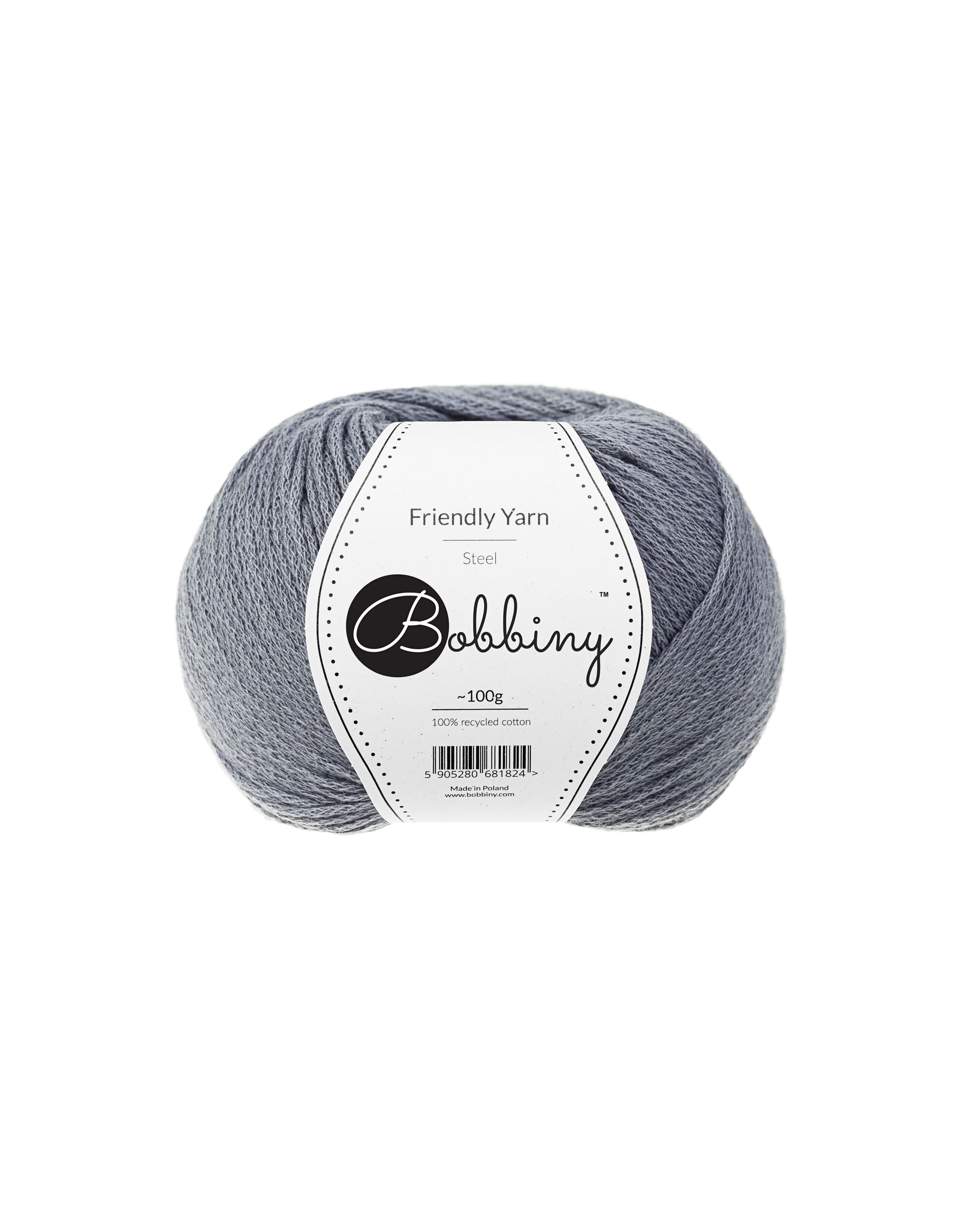 BOBBINY - COTON TRESSÉE FRIENDLY YARN - STEEL
