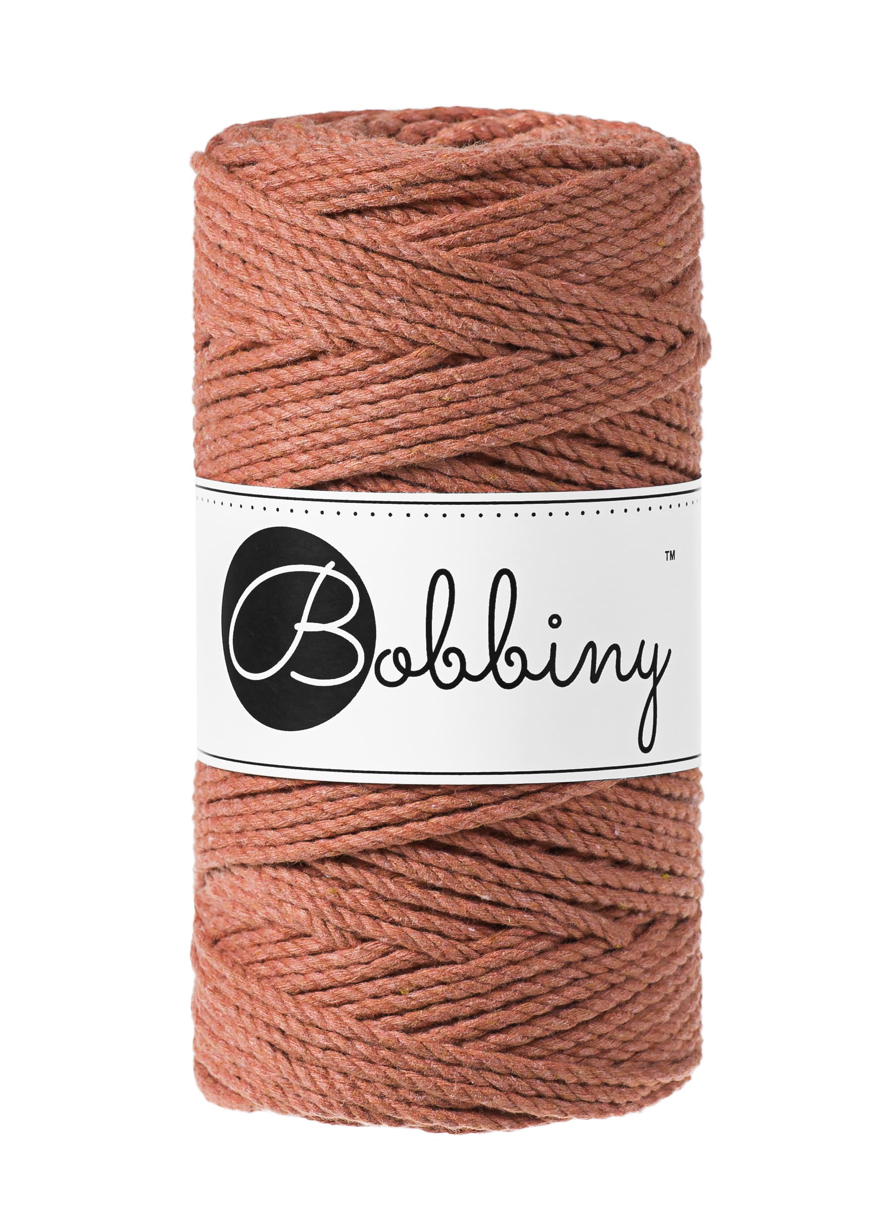 BOBBINY - COTON CÂBLÉ 3PLY 3MM - TERRACOTTA