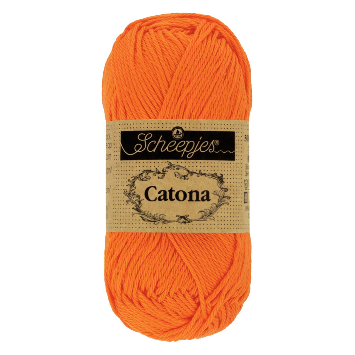 Scheepjes - Coton mercerisé Catona - 281 Tangerine