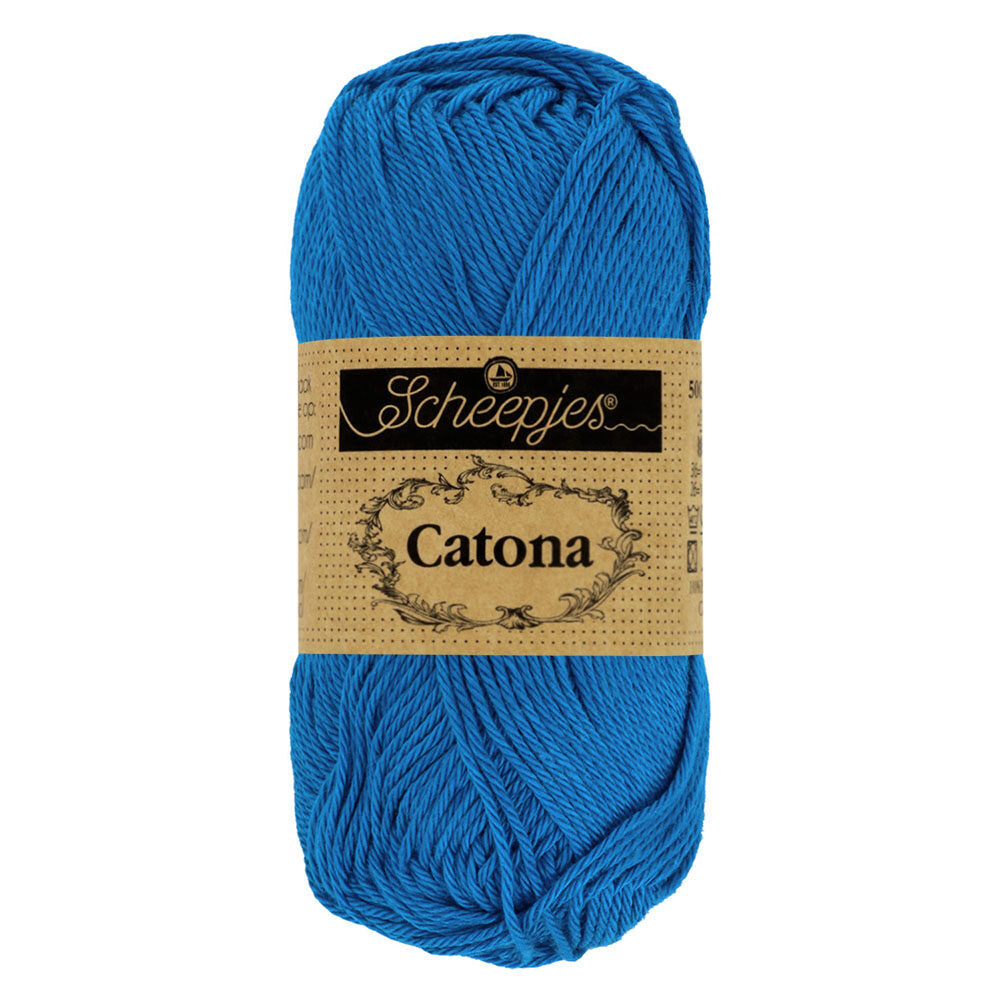 Scheepjes - Coton mercerisé Catona - 201 Electric Blue