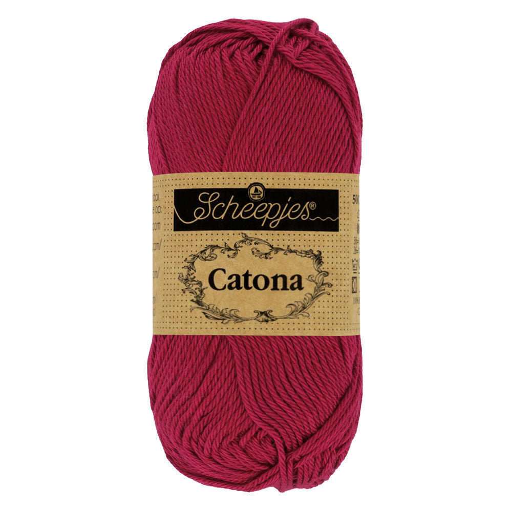 Scheepjes - Coton mercerisé Catona - 517 Ruby