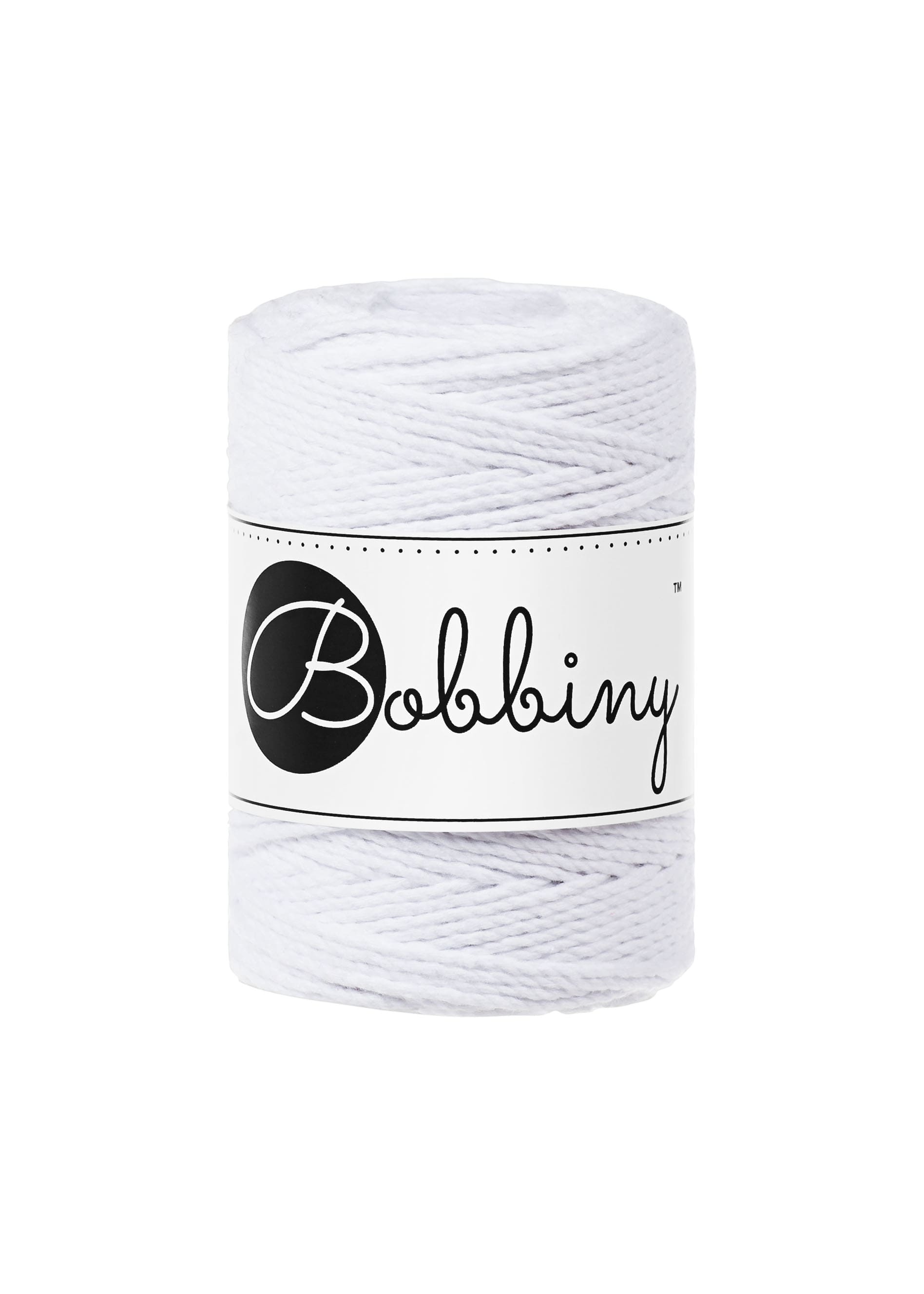 BOBBINY - COTON CÂBLÉ 3PLY 1.5MM - WHITE
