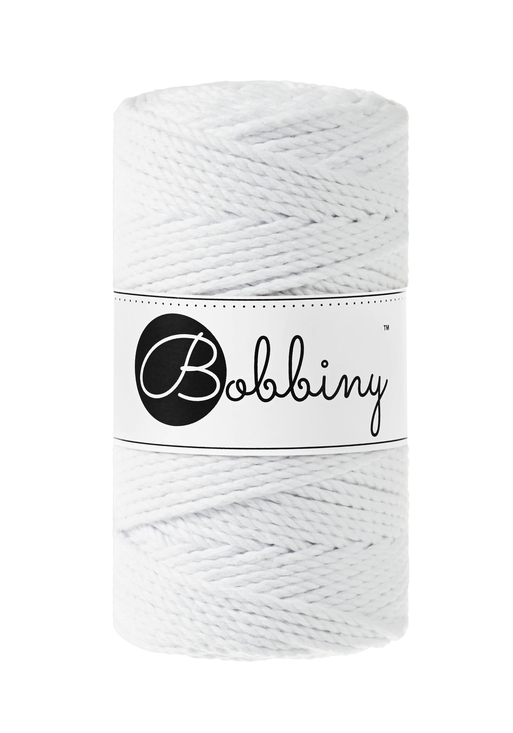 BOBBINY - COTON CÂBLÉ 3PLY 3MM - WHITE