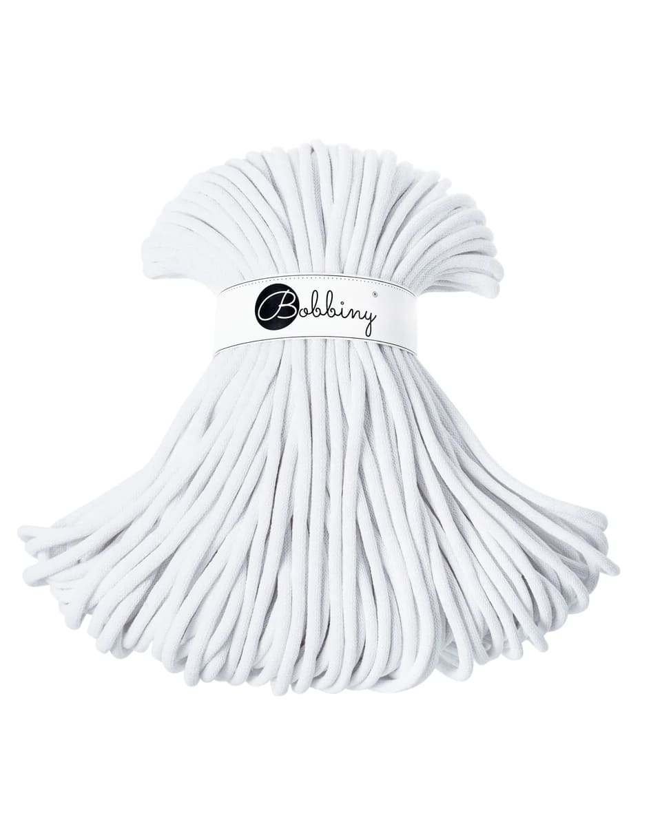 BOBBINY - COTON TRESSÉ JUMBO 9MM - WHITE