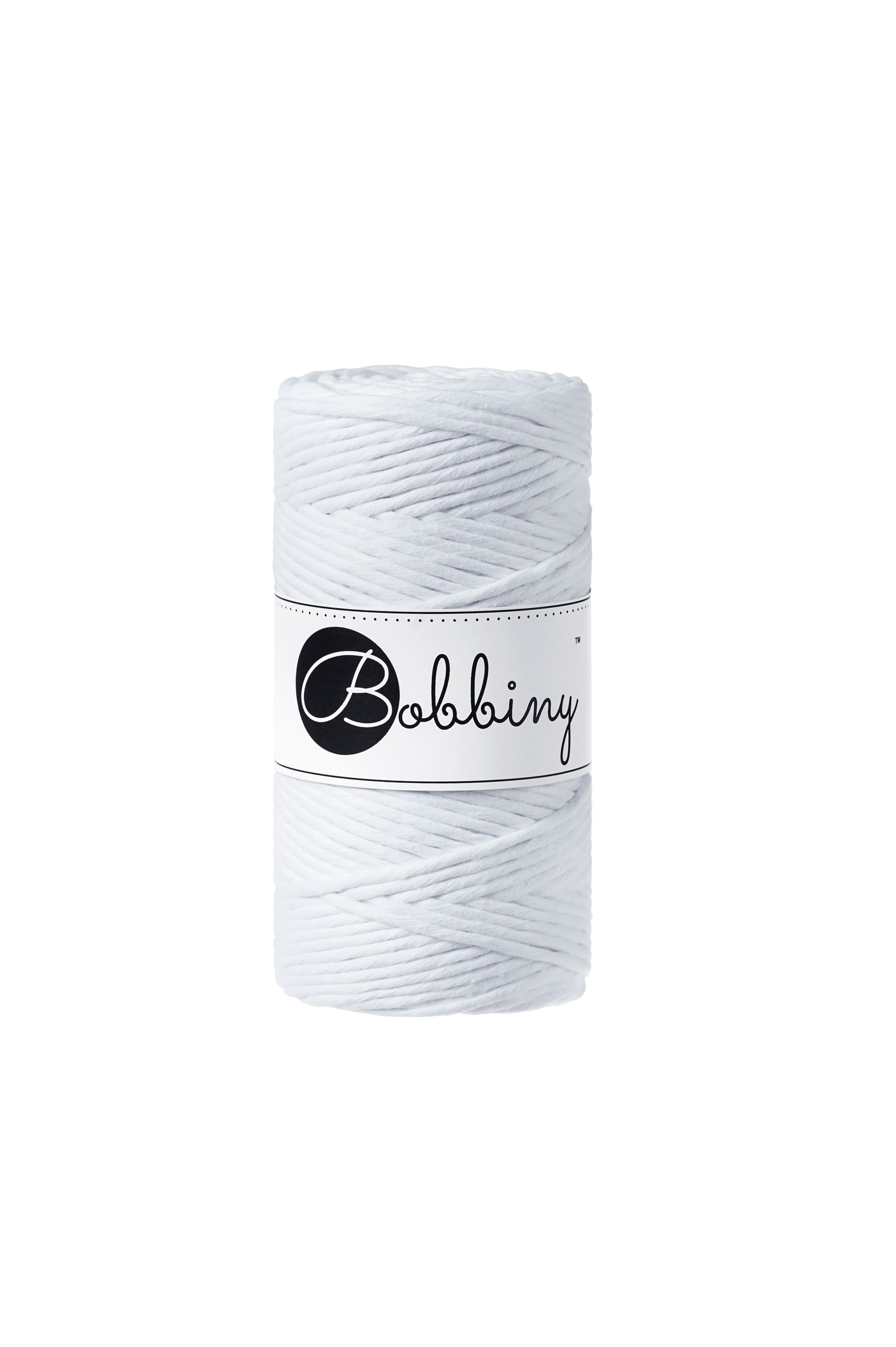BOBBINY - COTON PEIGNÉ 3MM - WHITE