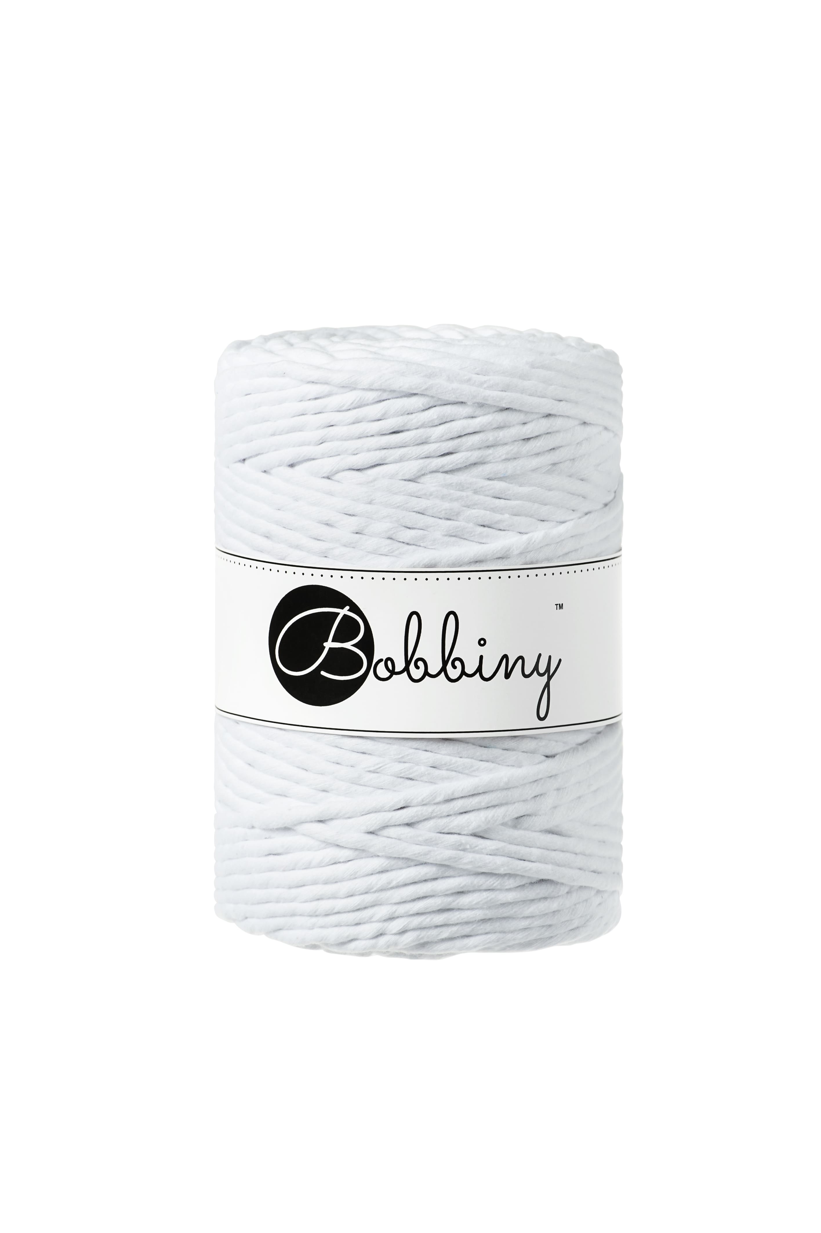 BOBBINY - COTON PEIGNÉ 5MM - WHITE