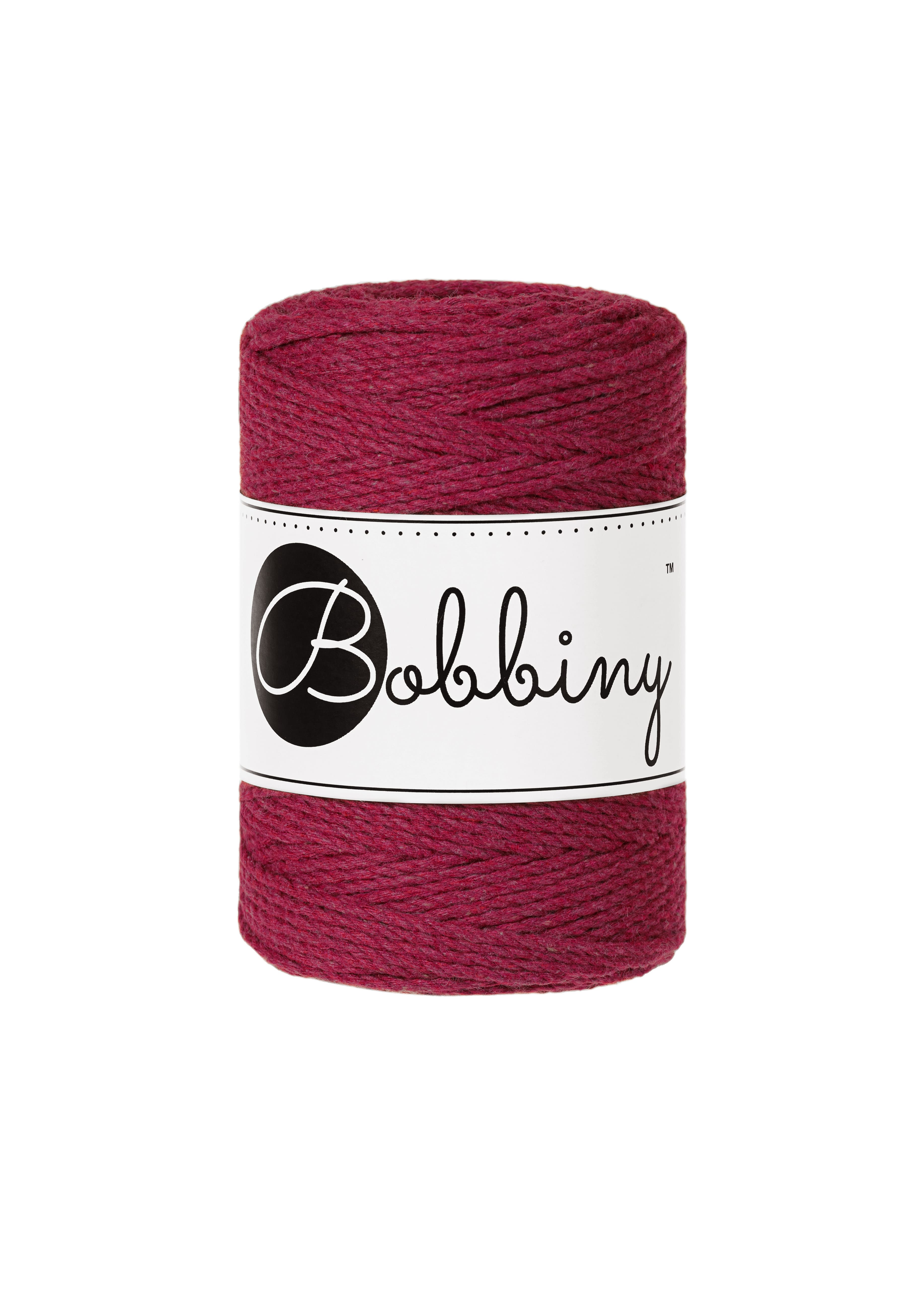 BOBBINY - COTON CÂBLÉ 3PLY 1.5MM - WINE RED