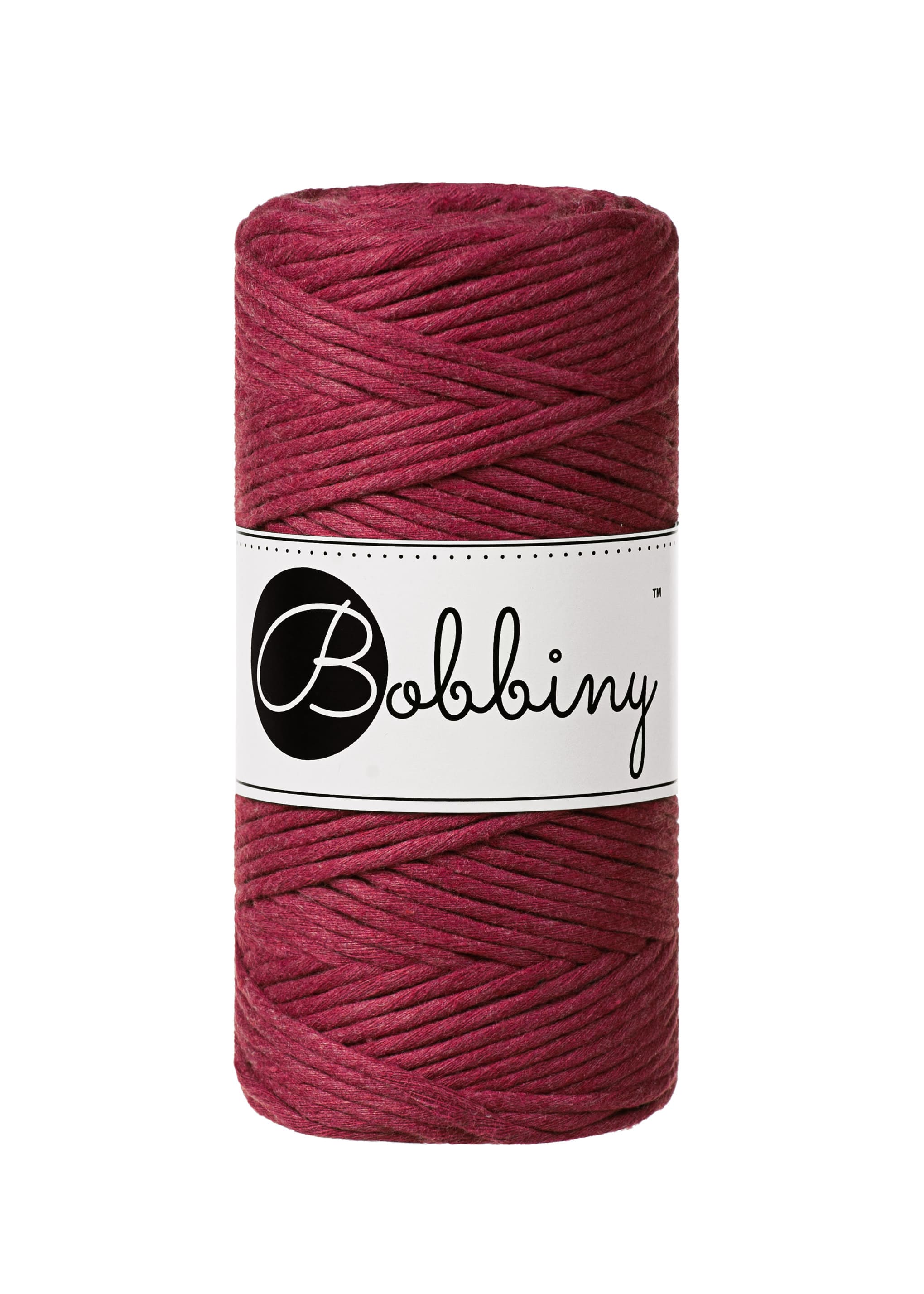 BOBBINY - COTON PEIGNÉ 3MM - WINE RED