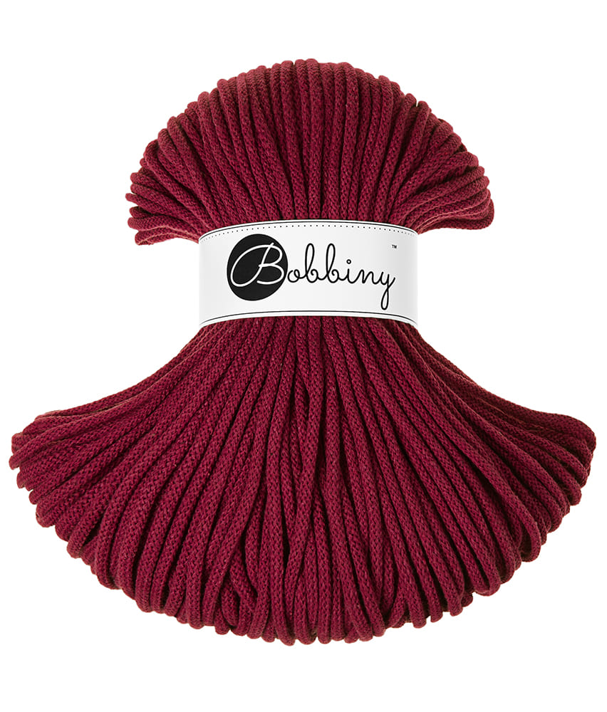 BOBBINY - COTON TRESSÉ PREMIUM 5MM (100M) - WINE RED