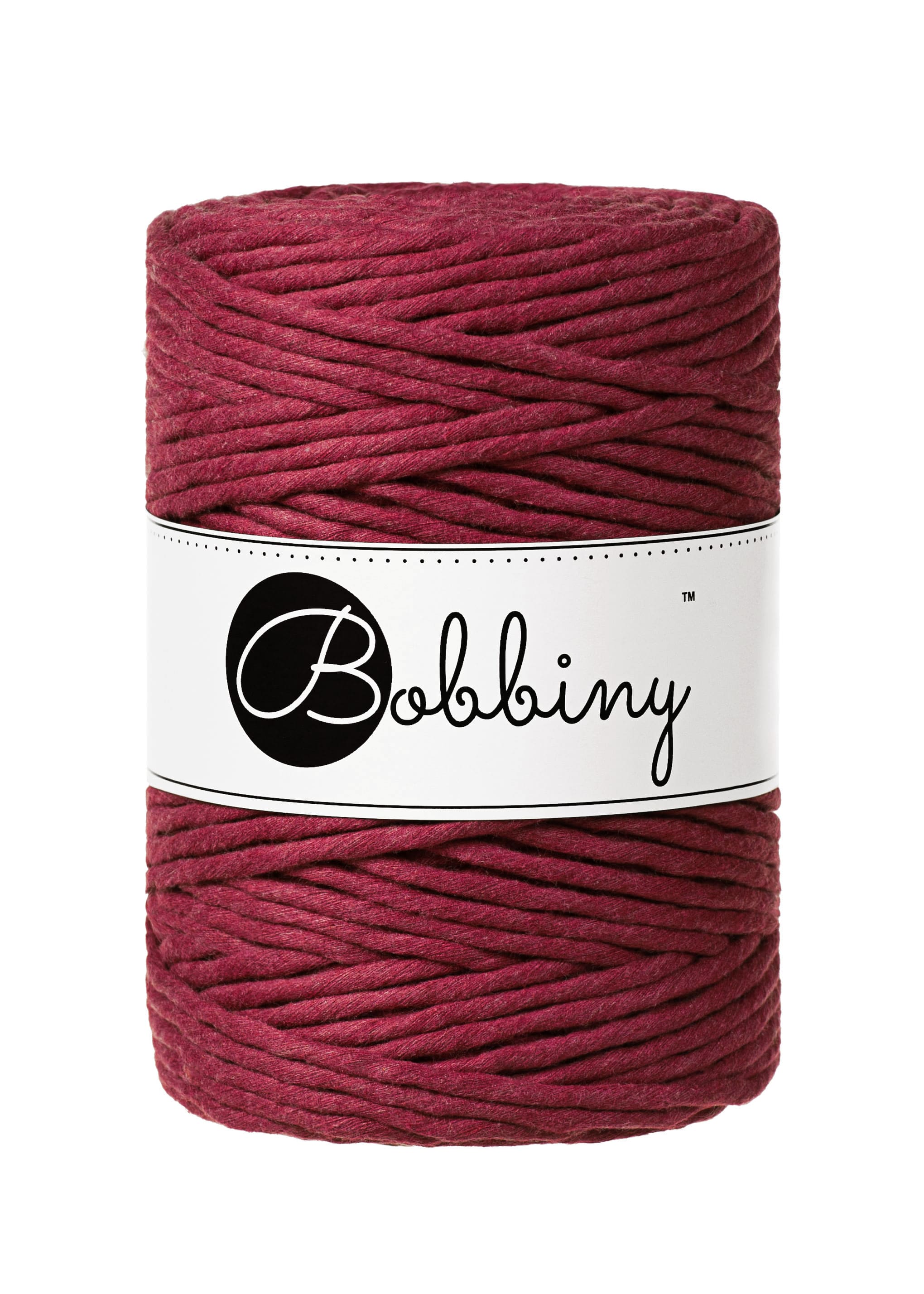 BOBBINY - COTON PEIGNÉ 5MM - WINE RED