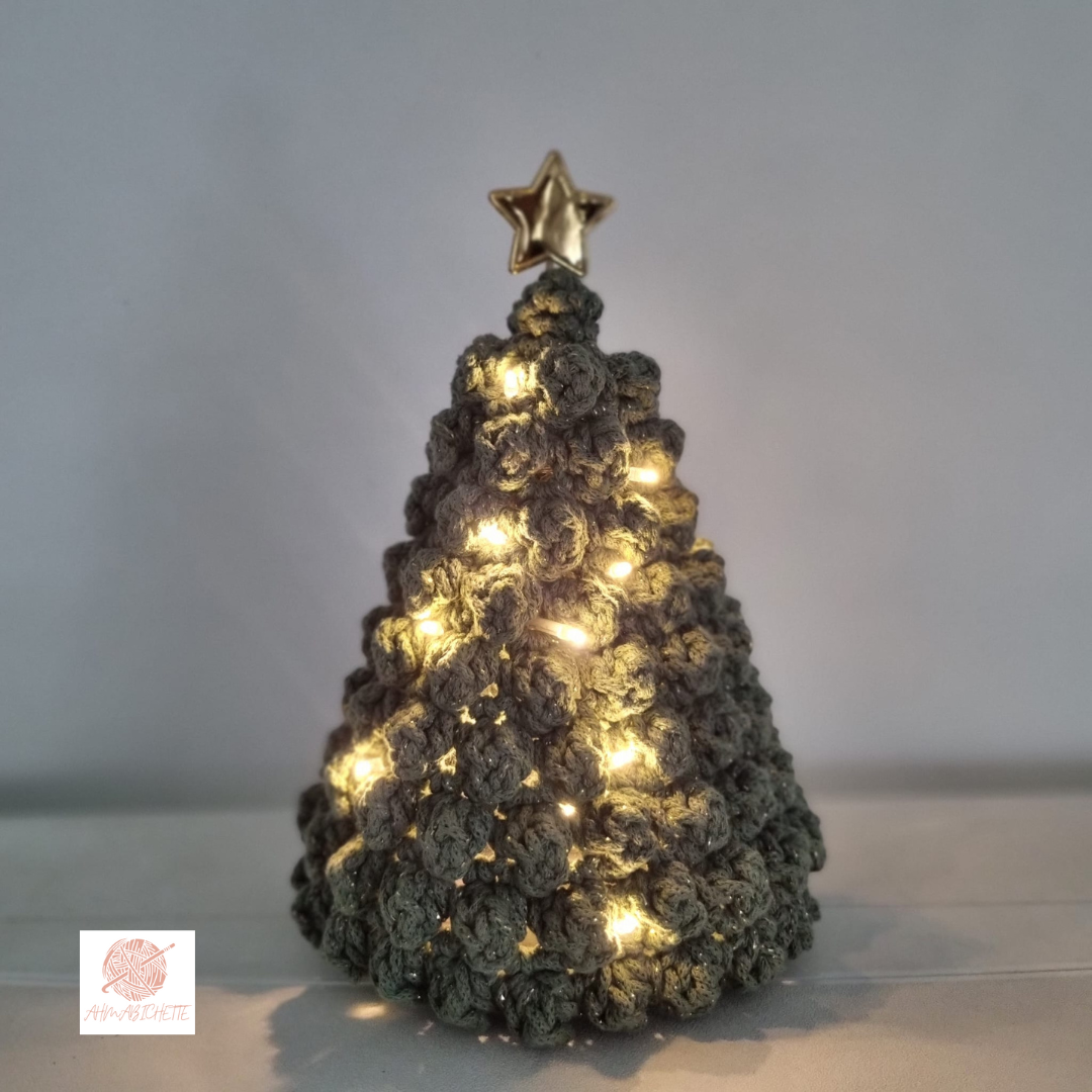 PATRON CROCHET PDF : MON BEAU SAPIN DE NOEL LUMINEUX SANTA - Niveau Facile