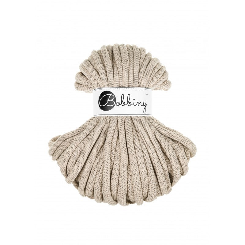 BOBBINY - COTON TRESSÉ JUMBO 9MM (30M) - BEIGE