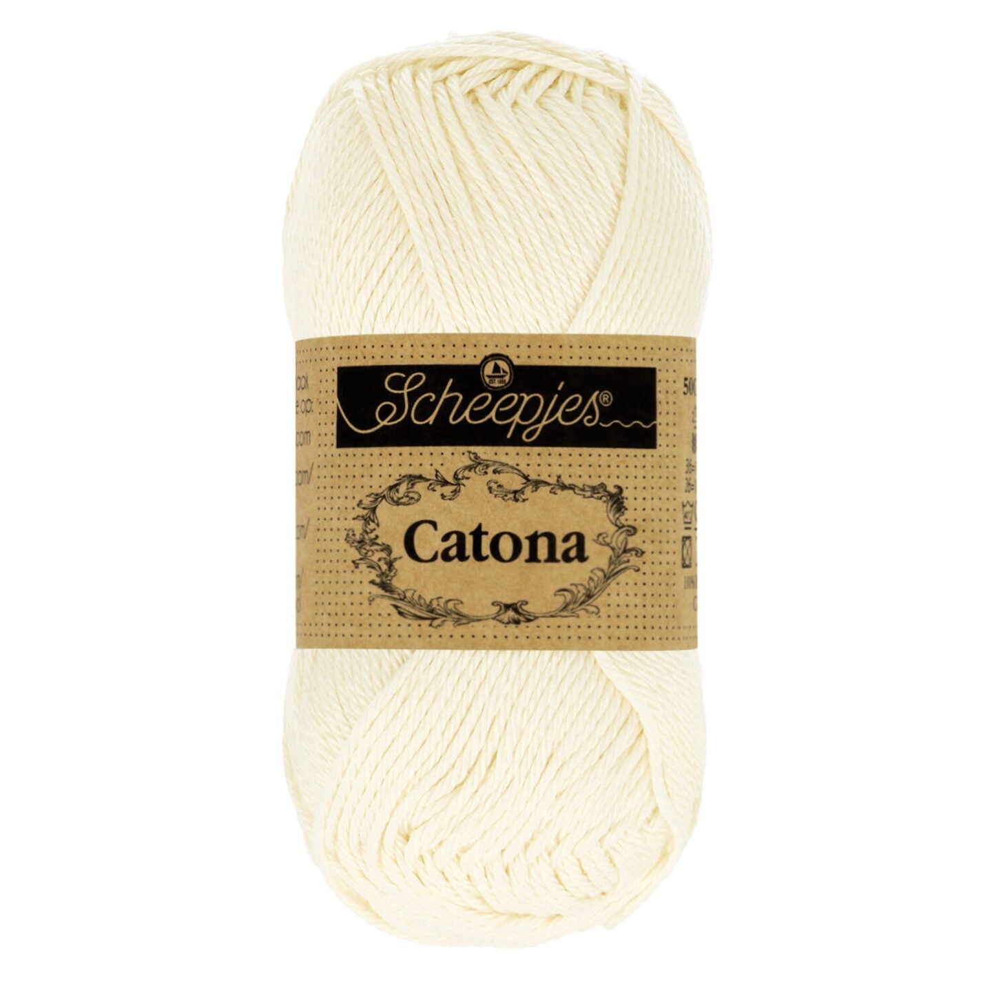 Scheepjes - Coton mercerisé Catona - 130 Old Lace