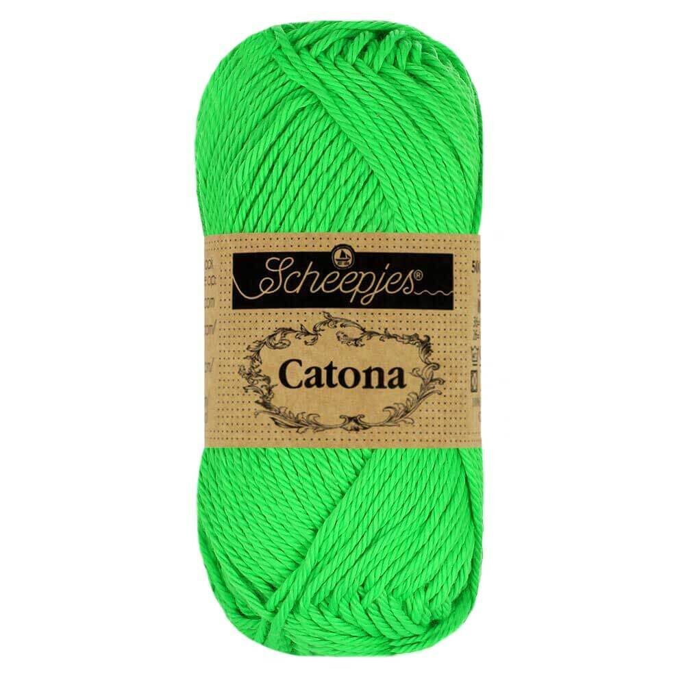 Scheepjes - Coton mercerisé Catona - 602 Neon Green