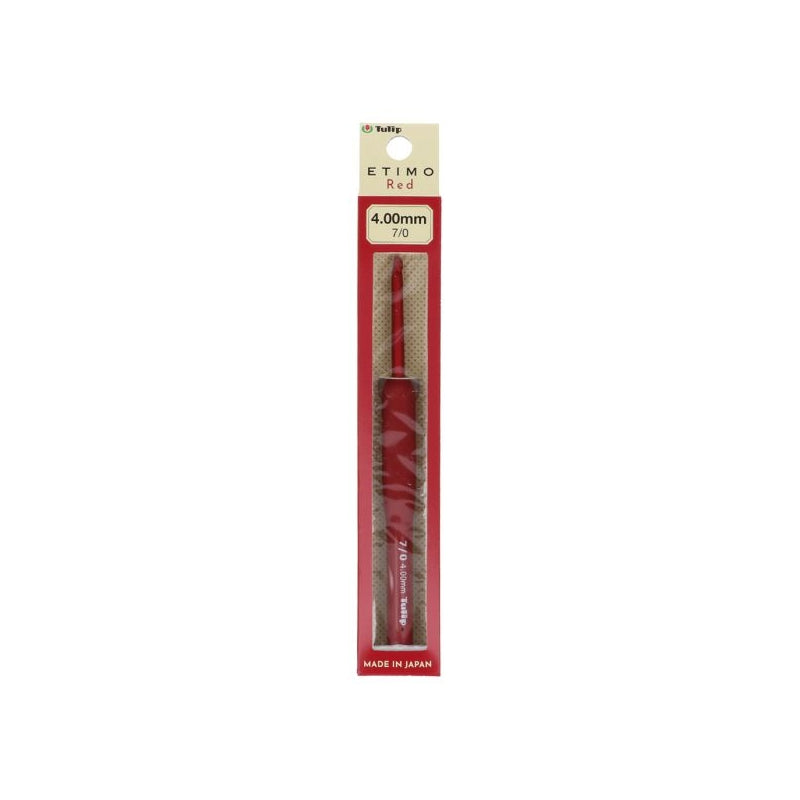 TULIP : CROCHET ETIMO RED MANCHE ERGONOMIQUE 7/0 - 4.00 MM