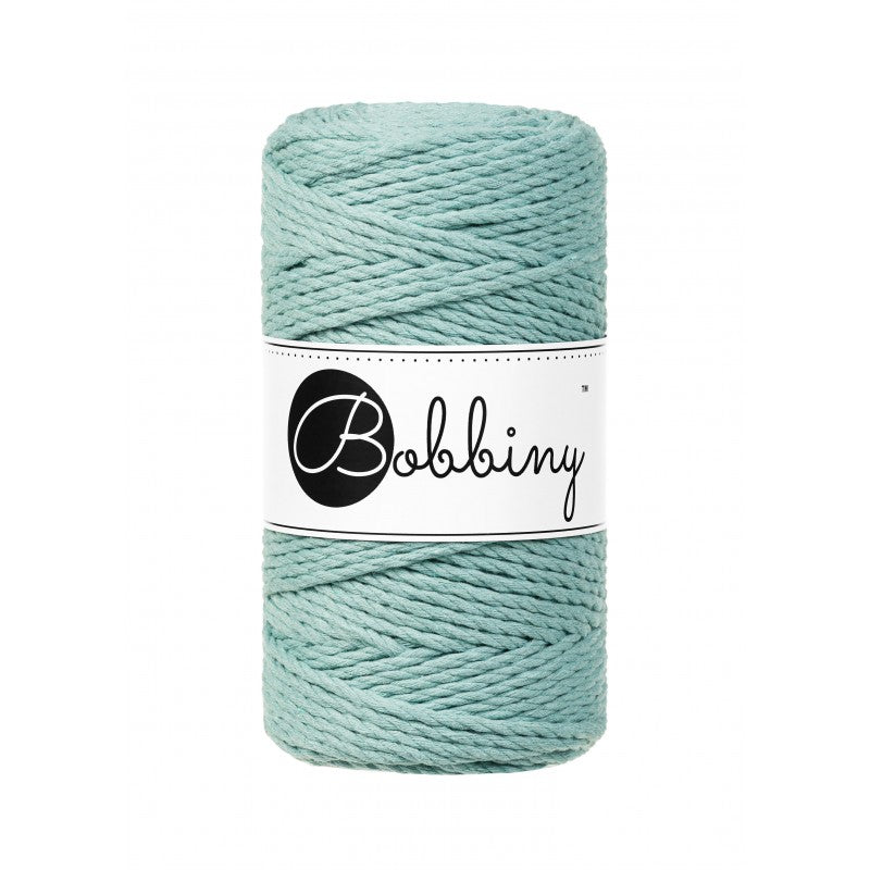 BOBBINY - COTON CÂBLÉ 3PLY 3MM (ÉDITION LIMITÉE) - DUCK EGG BLUE
