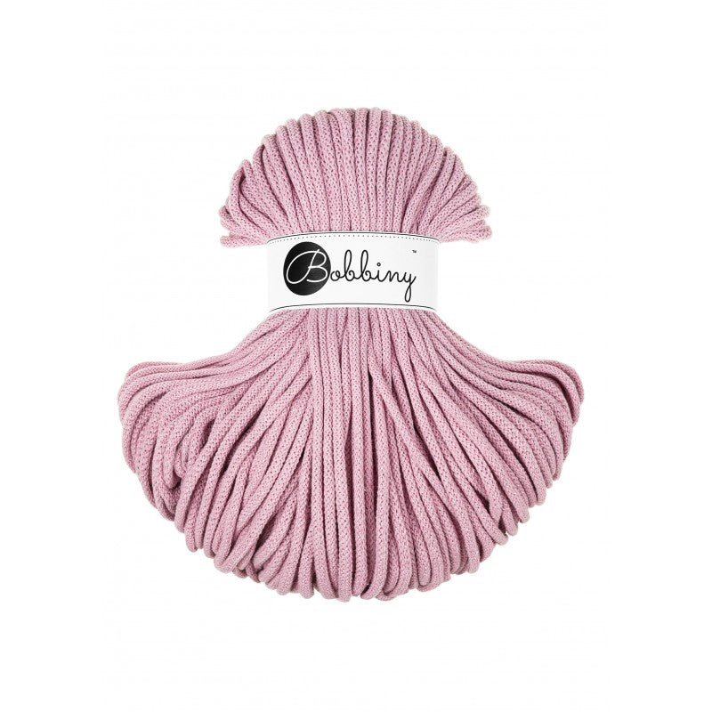 BOBBINY - COTON TRESSÉ PREMIUM 5MM (100M) - Dusty Rose (Edition Limitée)
