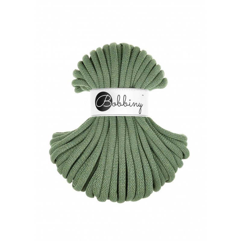 BOBBINY - COTON TRESSÉ JUMBO 9MM (30M) - EUCALYPTUS GREEN