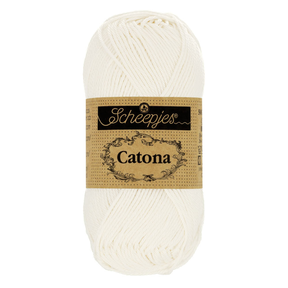 Scheepjes - Coton mercerisé Catona - 105 Bridal White Ecru