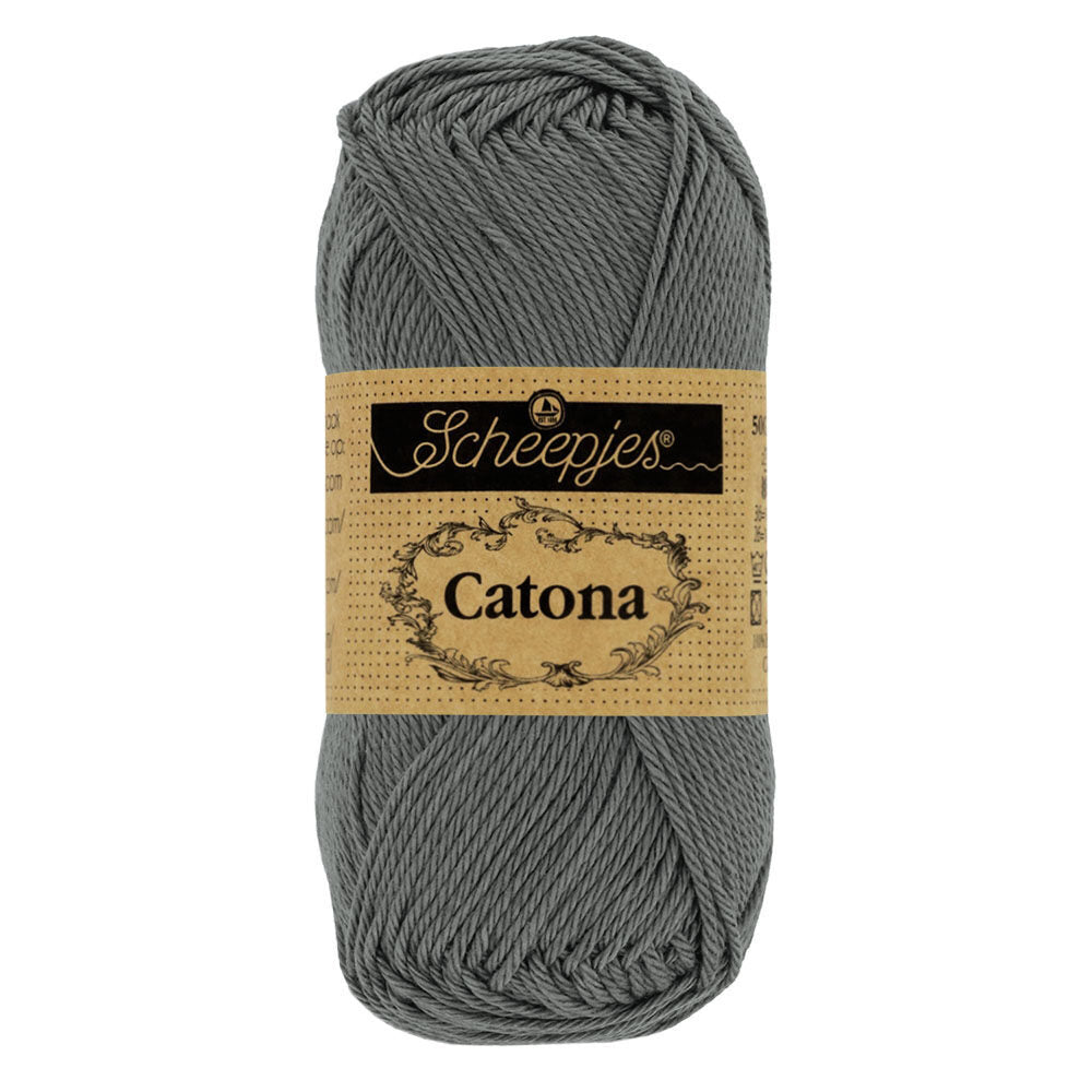 Scheepjes - Coton mercerisé Catona - 501 Anthracite