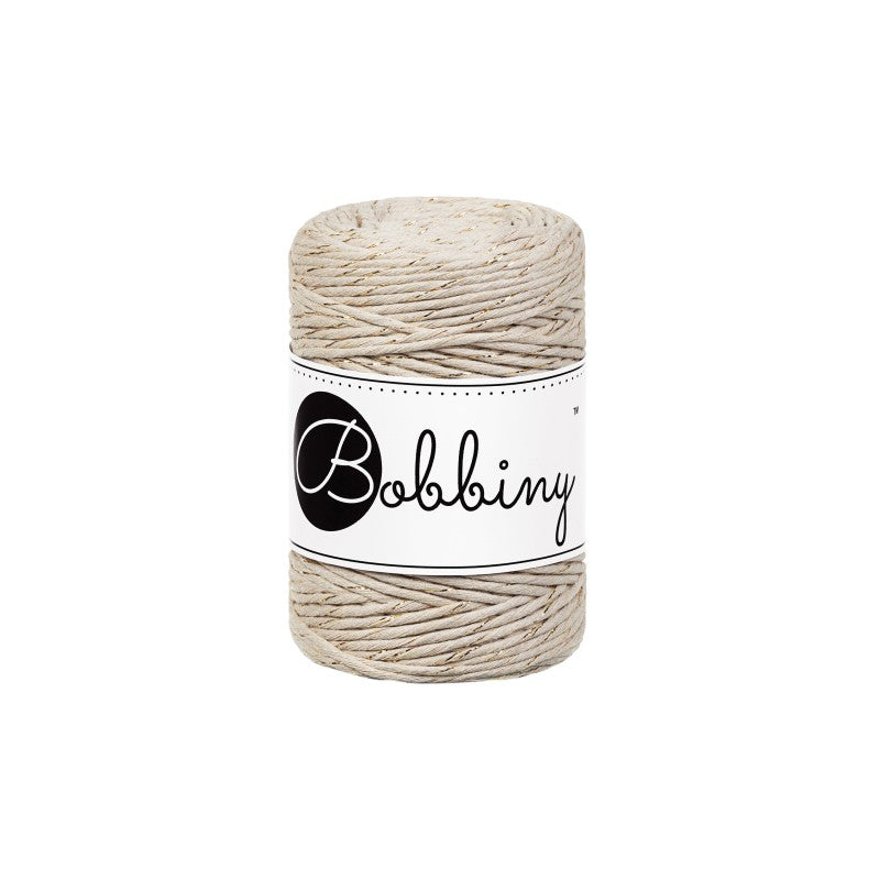 BOBBINY - COTON PEIGNÉ 1.5MM (EDITION LIMITEE) - GOLDEN BEIGE