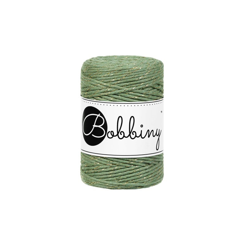 BOBBINY - COTON PEIGNÉ 1.5MM (EDITION LIMITEE) - GOLDEN EUCALYPTUS