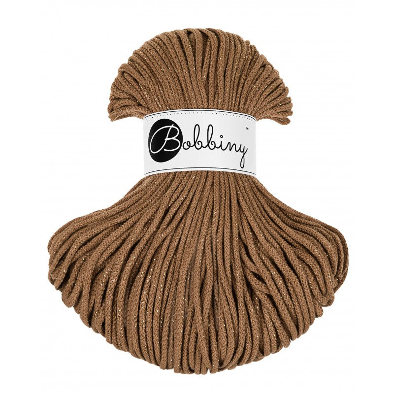 BOBBINY - COTON TRESSÉ JUNIOR 3MM - GOLDEN CARAMEL (Edition Limité)