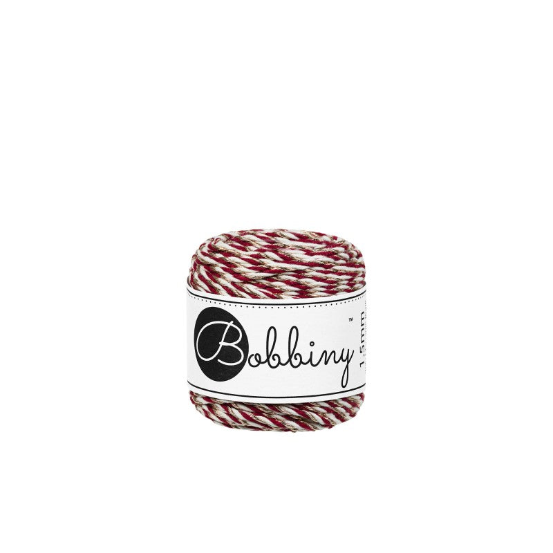 BOBBINY - COTON CÂBLÉ 3PLY 1.5MM - HOLIDAY CHAMPAGNE