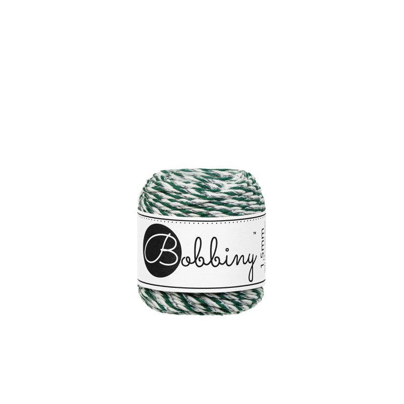 BOBBINY - COTON CÂBLÉ 3PLY 1.5MM - HOLIDAY SILVER