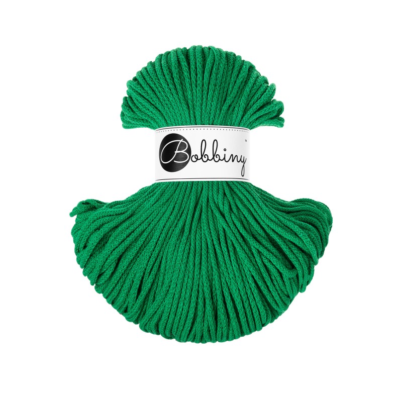 BOBBINY - COTON TRESSÉ JUNIOR 3MM - JADE GREEN (édition limitée)