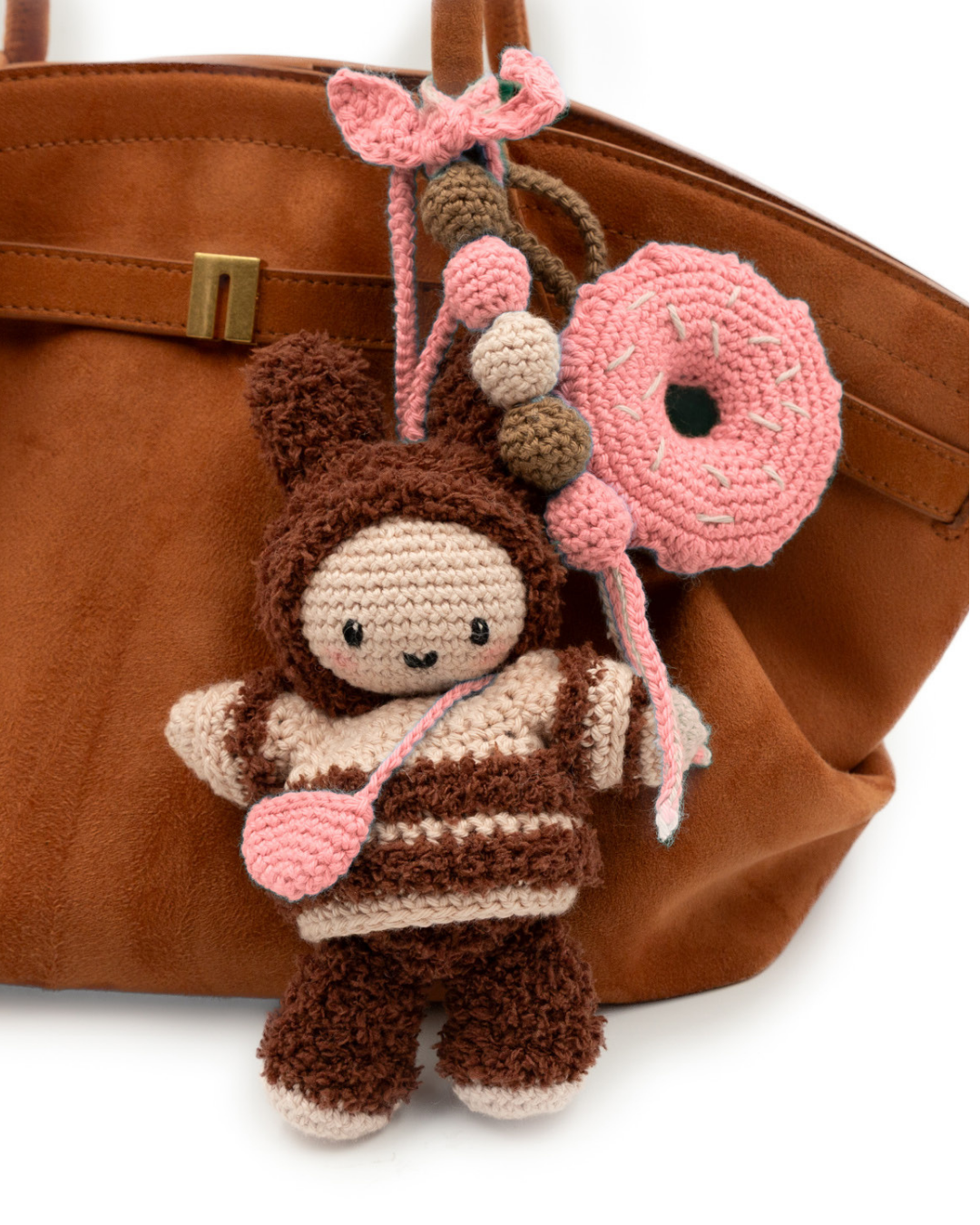 KIT CROCHET PHILDAR : Modèle Accessoire Charms Lapiboo Rose