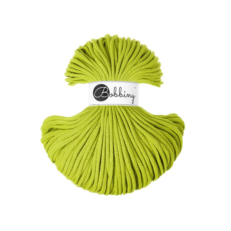 BOBBINY - COTON TRESSÉ PREMIUM 5MM (100M) - DOPAMINE LIME - EDITION LIMITEE