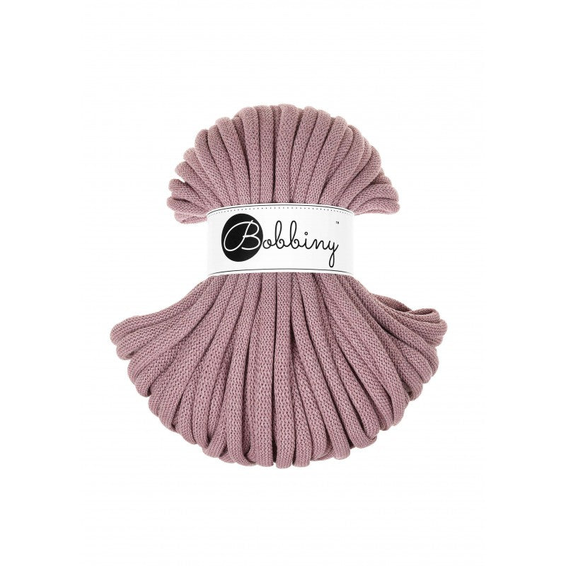 BOBBINY - COTON TRESSÉ JUMBO 9MM (30M) - MAUVE