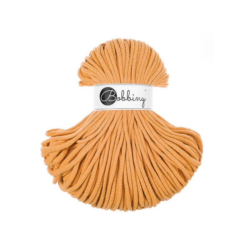 BOBBINY - COTON TRESSÉ PREMIUM 5MM (100M) - ORANGE - EDITION LIMITEE
