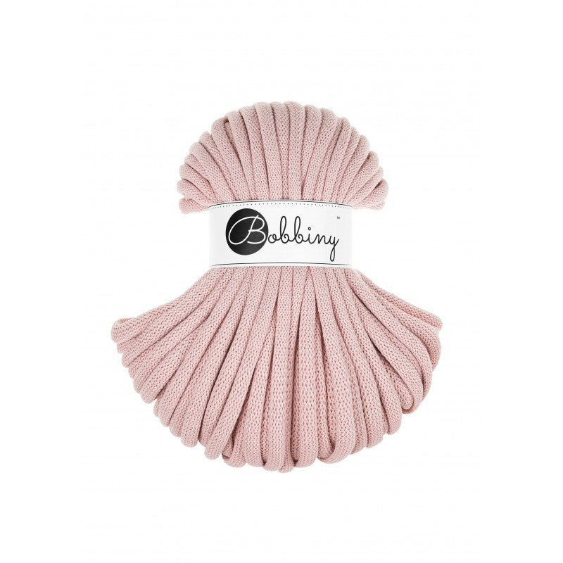 BOBBINY - COTON TRESSÉ JUMBO 9MM (30M) - PASTEL PINK